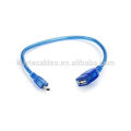 KuYia 15cm 20cm 30cm 50cm 75cm 1M экранированный USB 2.0 кабель Usb Женский к USB Mini Мужской 5-контактный кабель-переходник